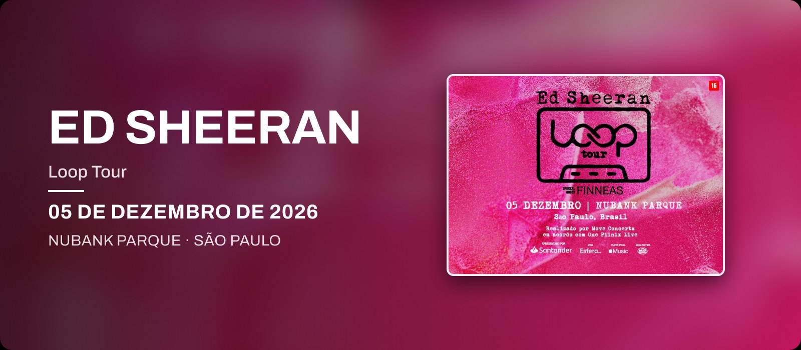Ed Sheeran – Loop Tour (05/12)