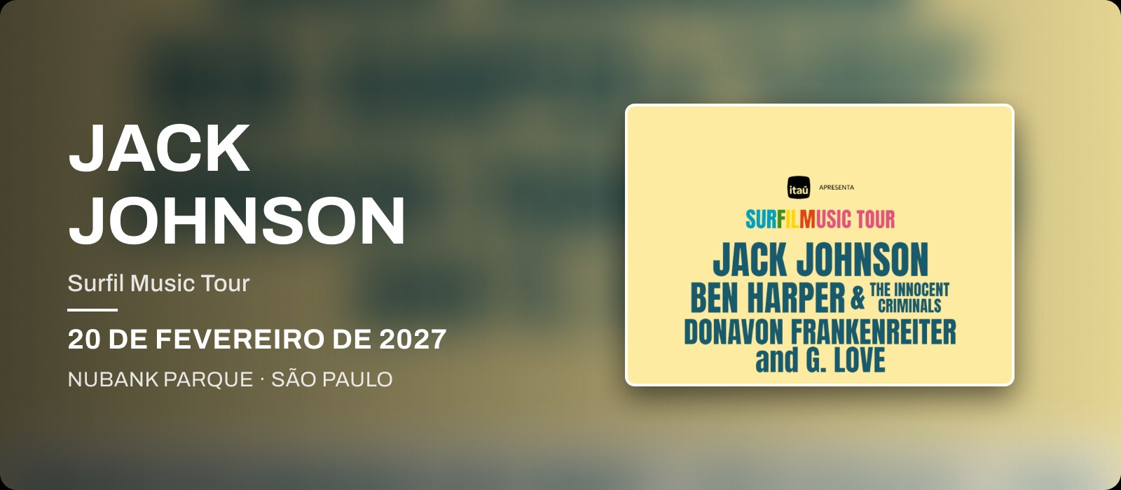 Jack Johnson – Surfil Music Tour